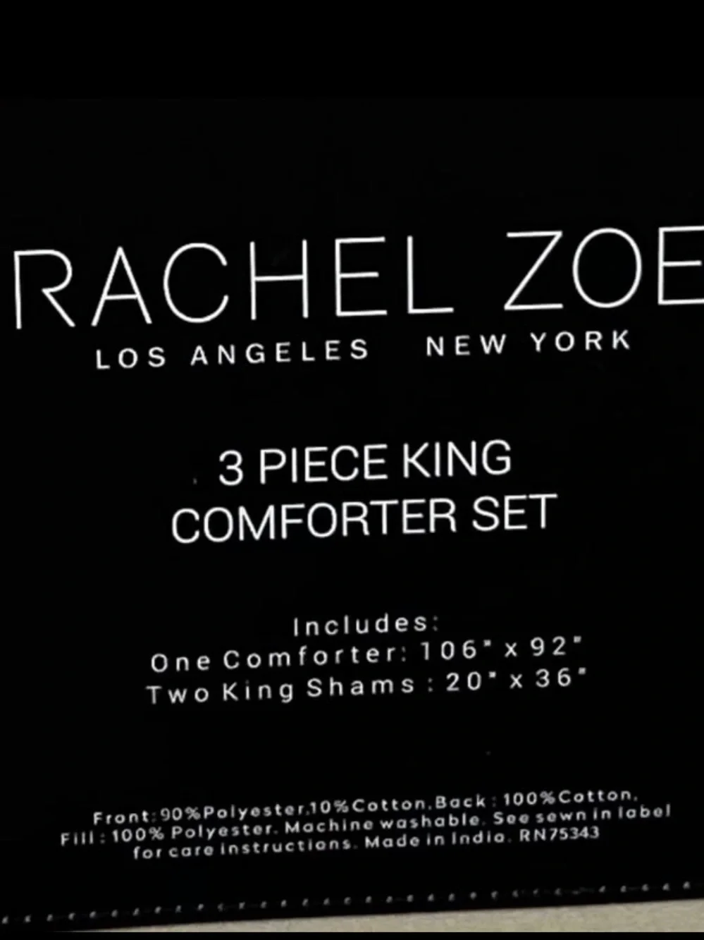 Rachel Zoe Brown Animal Print King Comforter Set 106”x92”